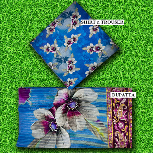 LAWN BANA DORA ALLOVER 3PIECE DIGITEL SUIT