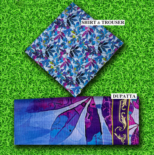 LAWN BANA DORA ALLOVER 3PIECE DIGITEL SUIT