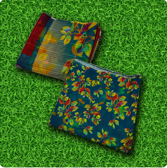 LAWN ALL OVER DIGITAL PRINTED SUITE WITH DAMAN PATCH